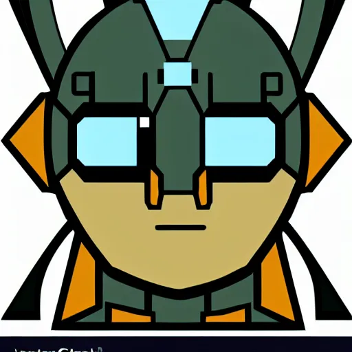 Image similar to face icon vector minimalist mega man tomine, adrian