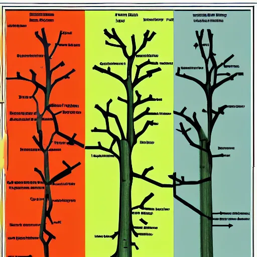 Prompt: a scientific diagram of a generative adversarial network that processes tree data