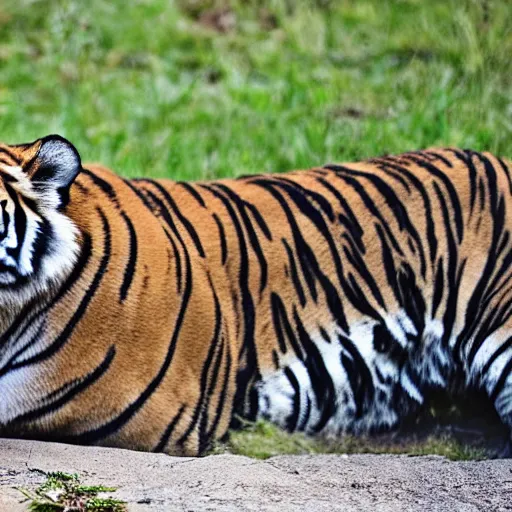 Image similar to tiger eating old lady