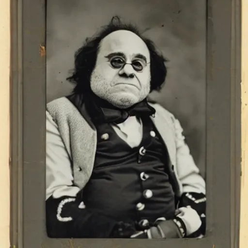 Image similar to portrait photograph of Danny DeVito as a Civil War confederate general