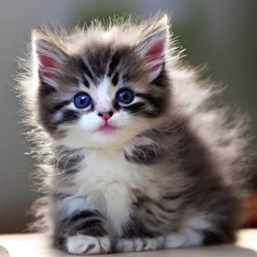 Image similar to fluffy cute kitten