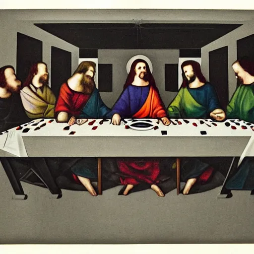 Image similar to Bauhaus artwork The last supper