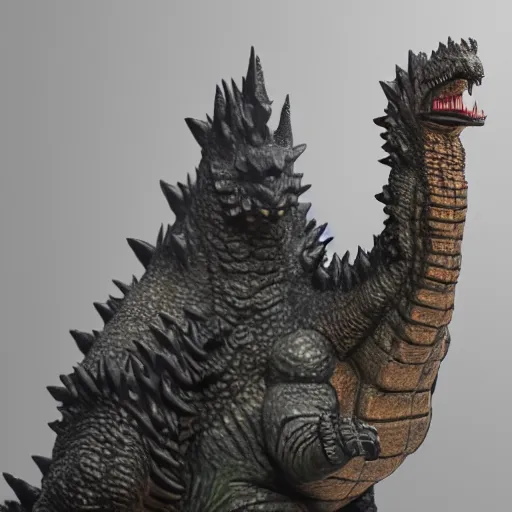 Image similar to godzilla as a designer toys