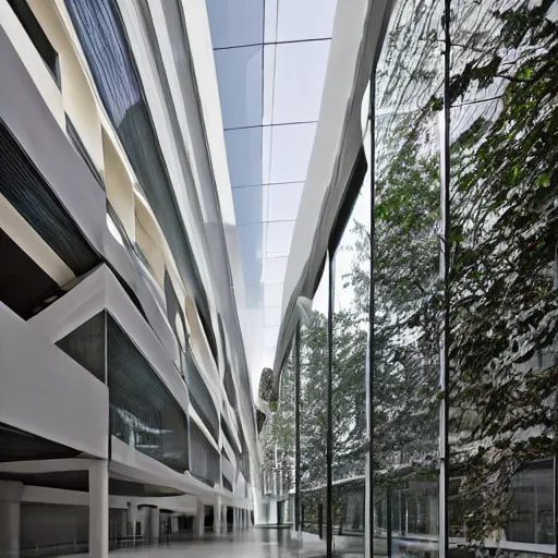 Image similar to architectural photography of nature meets architecture concept office buildings, architecture by Skidmore, Owings & Merrill, natural light