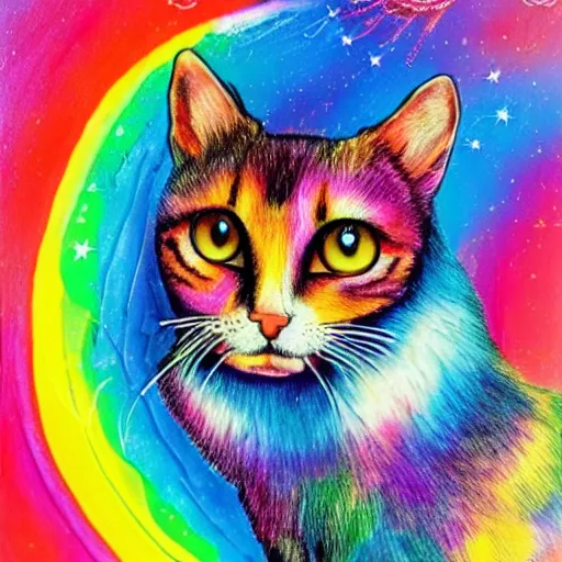 Image similar to rainbow cosmic cat