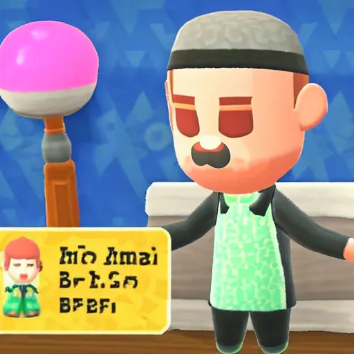 Image similar to Benjamin Netanyahu in Animal Crossing: New Leaf