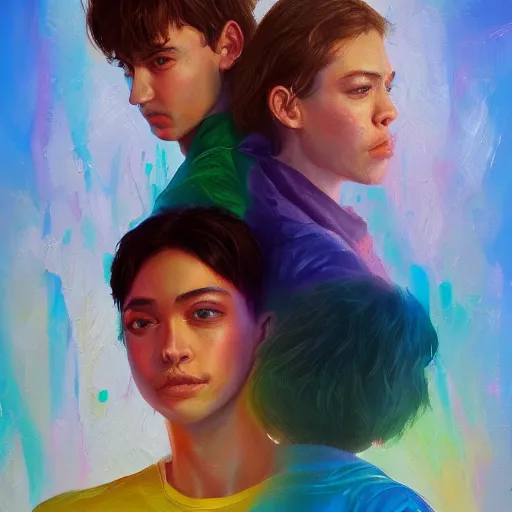 Image similar to euphoria season 3, oil painting, ultradetailed, artstation, ultradetailed, digital painting, ultradetailed