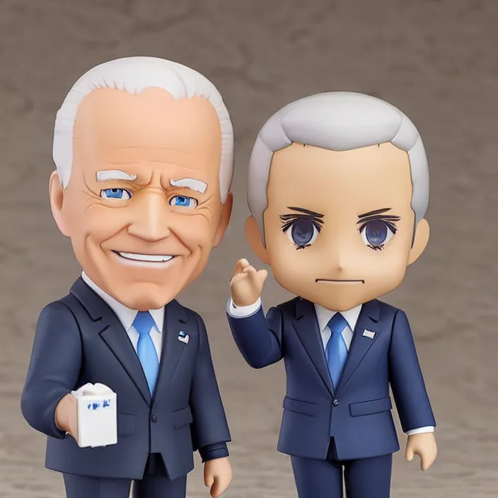 Image similar to joe biden, an anime nendoroid of joe biden, figurine, detailed product photo