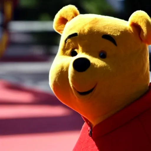 Prompt: Xi Jinping in a Winnie the Pooh costume