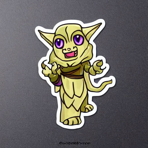 Image similar to cute d & d dragonborn character sticker