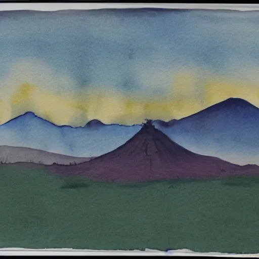 Image similar to a beautiful landscape of an alien planet, with strange terrain and manmade structures not found on earth, watercolor over graphite on vellum golden accented