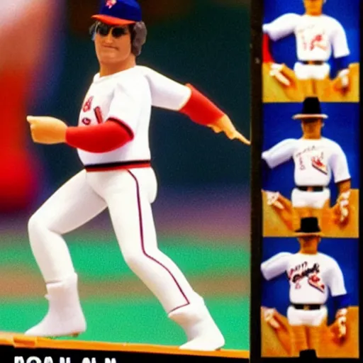 Image similar to “Nolan Ryan as a 1980s Kenner action figure”