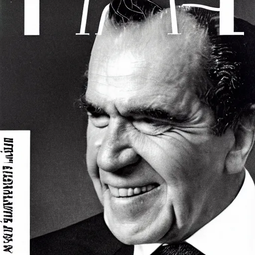 Image similar to Richard Nixon joyfully clubbing seals, photojournalism, cover of time magazine