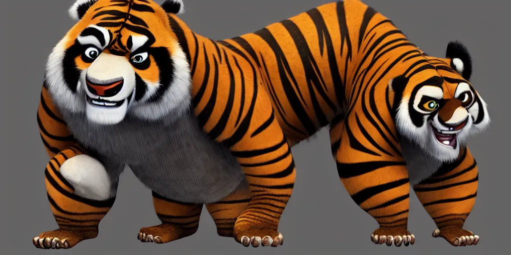 Image similar to a tiger character in
