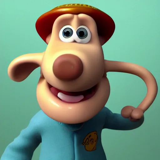 Image similar to Wallace from Wallace and Gromit holding a cheese mug, Realistic, HD Quality, 8k Resolution, Digital Art, Trending on Artstation