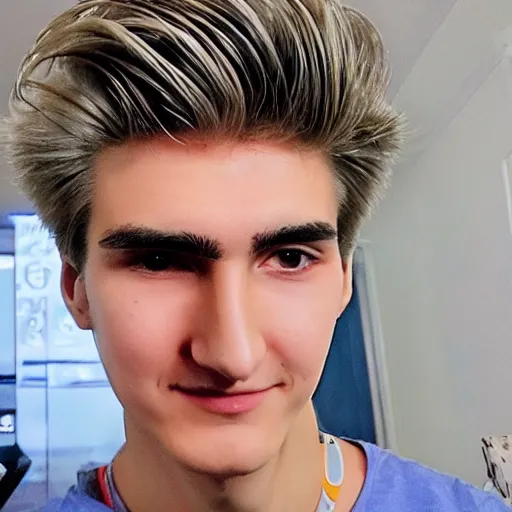 Image similar to really handsome gigachad xqc gigachad gambling : : realistic : : 1 dslr : : 1 - - quality 2