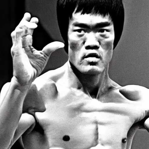 Image similar to Bruce Lee as an old man, if he was still alive today