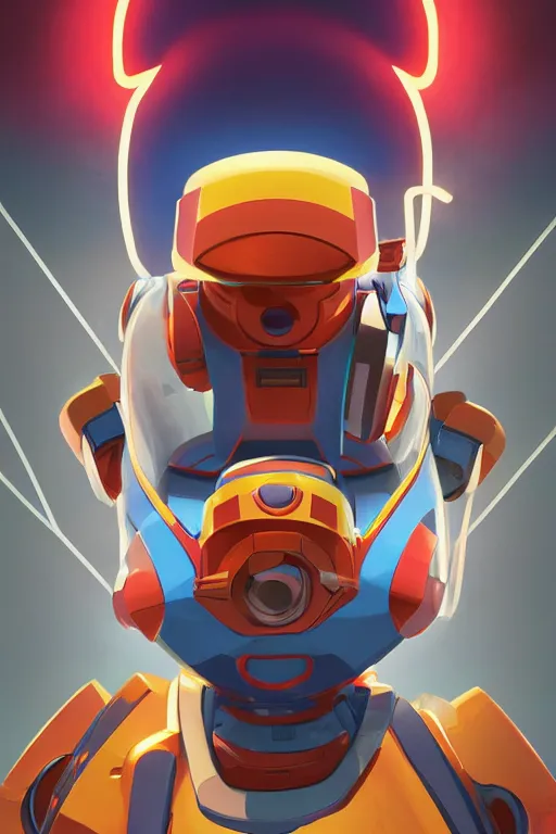 Image similar to metabots medabots medarotto medarot robot minimalist comics helmet mask neon cybereye, behance hd by jesper ejsing, by rhads, makoto shinkai and lois van baarle, ilya kuvshinov, rossdraws global illumination ray tracing hdr radiating a glowing aura