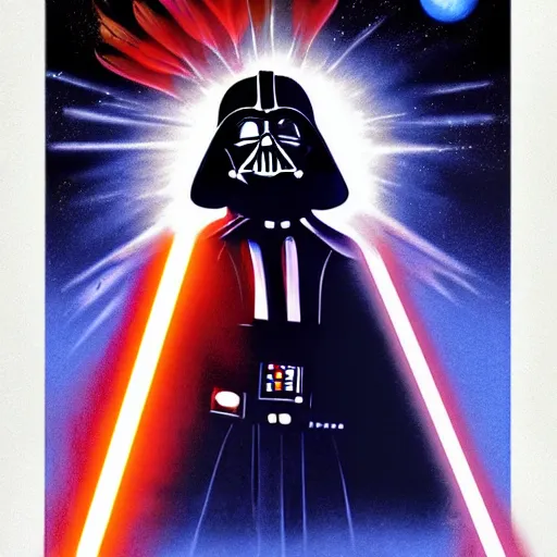 Prompt: Star Wars A New Hope Poster in the art style of Georgia O'keeffe, Flowers