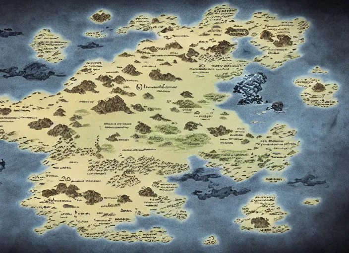 Image similar to dramatic map over game of thrones world