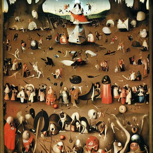 Image similar to wheres waldo by Hieronymus Bosch