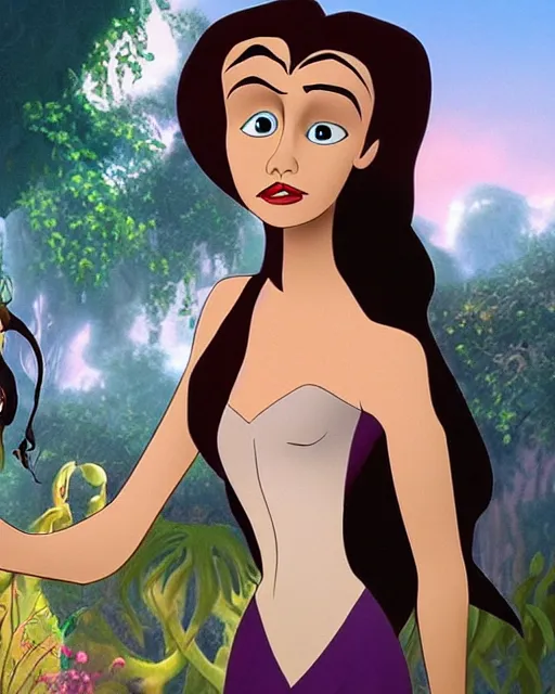 Prompt: A beautiful gothic Jane from Tarzan, Disney Pixar
