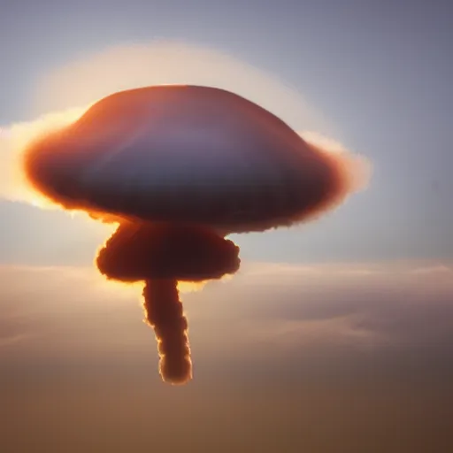 Image similar to Photo of a Mushroom cloud over London