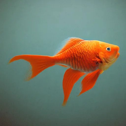 Image similar to brutalist goldfish aquarium, photography