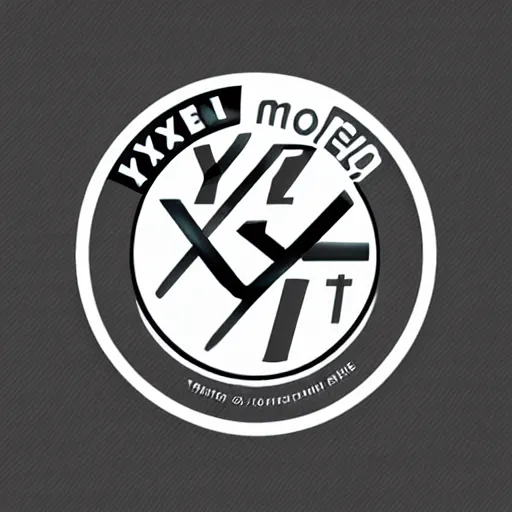 Prompt: A professional logo for a tech company called xyz, movie, money