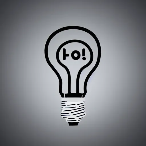 Prompt: lightbulb logo