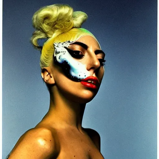 Image similar to lady gaga by salvador dali