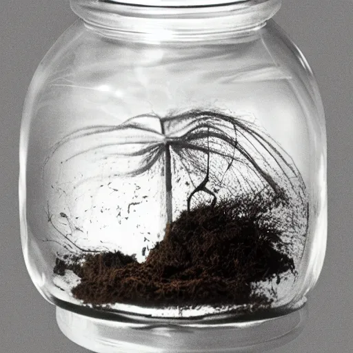 Image similar to whirlwind of air in a jar