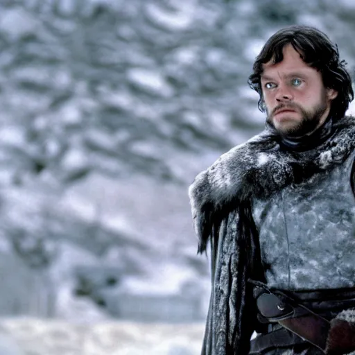 Image similar to movie still of mark hamill as john snow in game of thrones ( 1 9 7 9 )