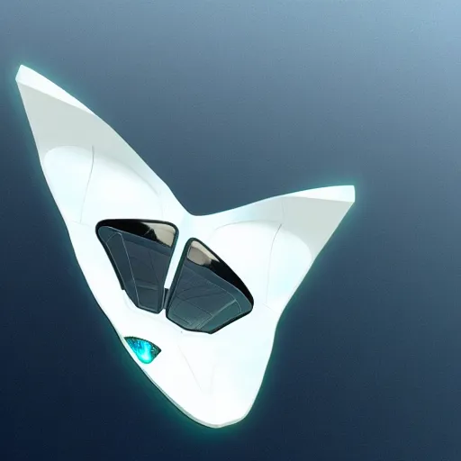Prompt: a manta ray shaped futuristic spaceship, Midjourney AI style, ultra-detailed, hyper-realistic, 8k, trending in Midjourney