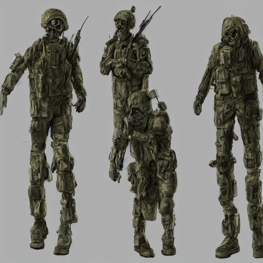 Prompt: suited beings, 4 limbs and civilized behavior, military soldier behavior, photorealistic rendering, hyperdetailed