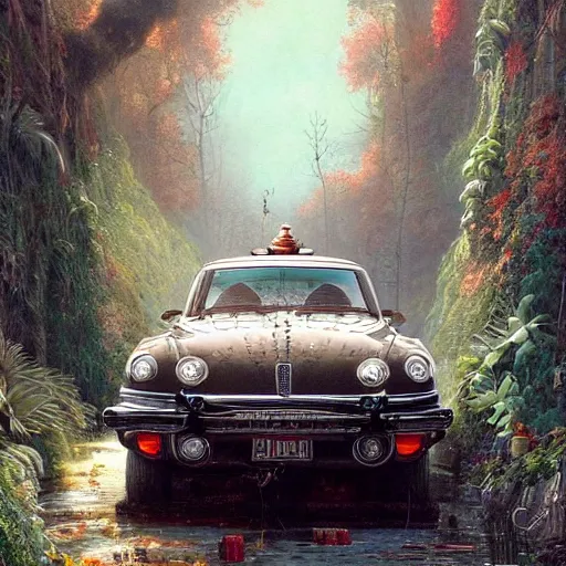 Prompt: paint surrealist 🚗, ferdinand knab, high definition and detailed 4 k