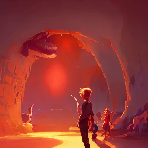 Image similar to hero world close encounters of the third kind, behance hd by jesper ejsing, by rhads, makoto shinkai and lois van baarle, ilya kuvshinov, rossdraws global illumination