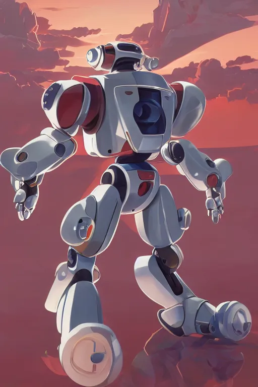 Image similar to metabots medabots medarotto medarot robot minimalist comics, behance hd by jesper ejsing, by rhads, makoto shinkai and lois van baarle, ilya kuvshinov, rossdraws global illumination ray tracing hdr radiating a glowing aura