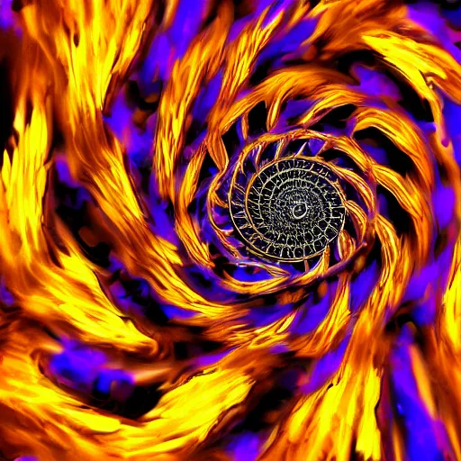 Image similar to psychedelic, spiral clock, black hole