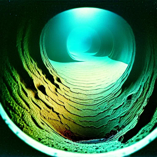 Image similar to infinity nightmare sinkhole, accidentally photographed, accidental photo portra 8 0 0 in the 9 0 s