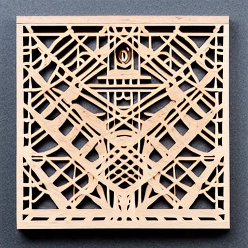 Image similar to layered lasercut wood