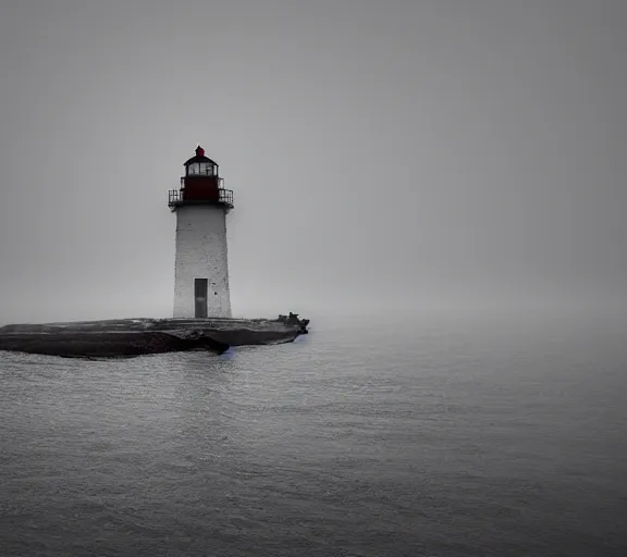 Prompt: A lighthouse beam passing through a ghost ship, foggy, dramatic, 4k, masterpiece,
