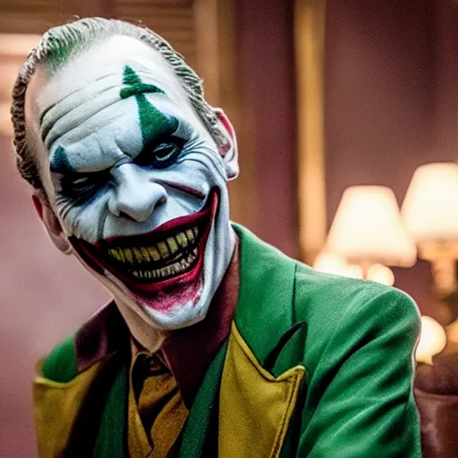 Image similar to film still of David Cross as joker in the new Joker movie