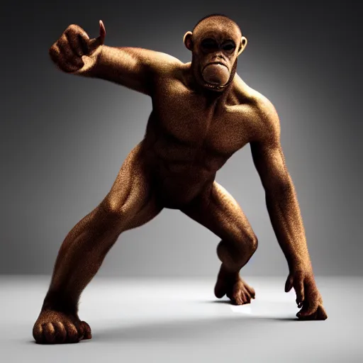 Image similar to if x - men cyclops was a bored ape with laser eyes, 4 k, hyperreal, octane render