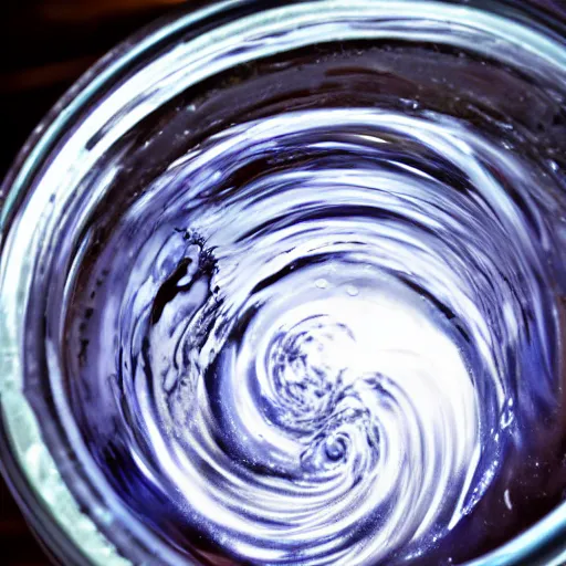 Prompt: whirlpool in the jar