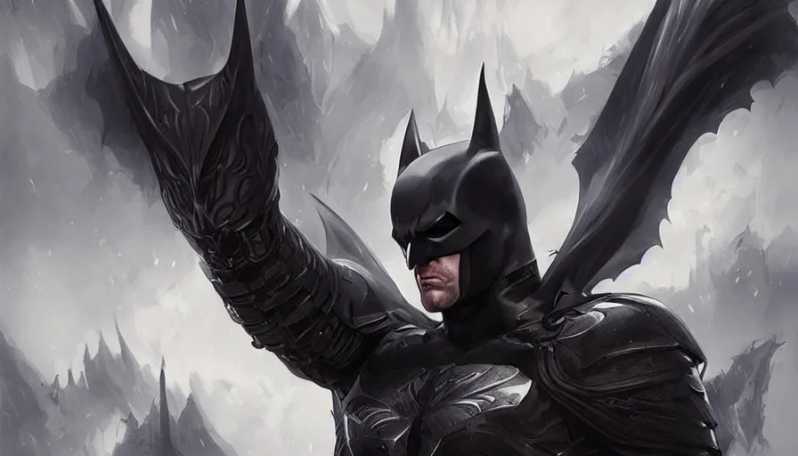 Batman in the aesthetic of Elden ring, wearing armor, | Stable ...