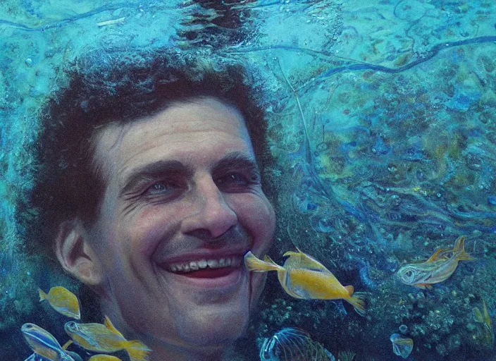 Prompt: a highly detailed underwater portrait of a dentist, james gurney, james jean