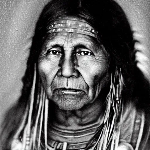 Prompt: a webspace photograph of the original consciousness, native american, taken in 1 9 2 4, god, the creator of everything, with intense chiaroscuro lighting perfect composition, beautiful, award winning photograph, the original conscious, happy look, a warm look, happy, love, warm, found in space, massive, incomprehensible size