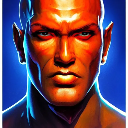 Prompt: Bright, colorful, realistic DND single individual head shot dramatic backlighting, kodachrome, high contrast, highly detailed, sharp focus, digital painting, concept art, illustration, trending on artstation, comic book by Alex Ross cover art