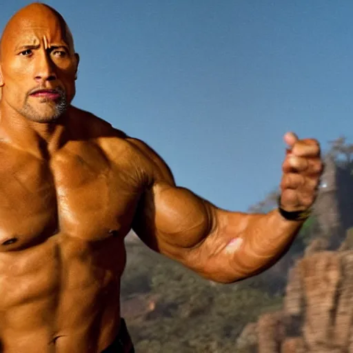 Image similar to dwayne johnson in lion king